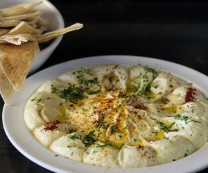Plate of Hummus from Mosaic Grill in Belton TX